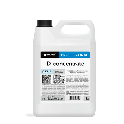 D-Concentrate 5 л., универсальный низкопенный моющий концентрат